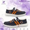 Chicago Bears Logo Print Monogram Personalized Loafer Shoes