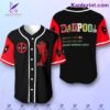 Dadpool Funny Definition Deadpool Baseball Jersey