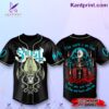 Ghost The World Is On Fine And You Are Here To Stay And Burn With Me Personalized Baseball Jersey