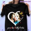 Peace Love Dolly Parton Signature Heart Shirt