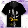 Zz Top Dusty Hill, Billy Gibbons, Frank Beard Black Hawaiian Shirt
