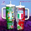 Italia Uefa Euro 2024 Germany Azzurri Personalized 40oz Tumbler With Handle