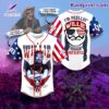 Willie Nelson I'm Feelin' Friggin' Patriotic Happy Independence Day Personalized Baseball Jersey