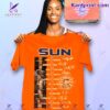 Connecticut Sun Women's Basketball Greatest Players Signatures Shirt