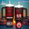 Deadpool Villains Advisory Mergenary Content Personalized 40oz Tumbler With Handle