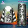 Beetlejuice Black And White Stripes Button Pajamas Set