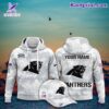 NFL Carolina Panthers Arctic Camo 2024 Salute To Service Personalized Combo Hoodie, Pants And Cap