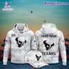 NFL Houston Texans Arctic Camo 2024 Salute To Service Personalized Combo Hoodie, Pants And Cap