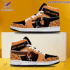 Avril Lavigne Orange Color Air Jordan High Top Shoes
