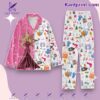 Barbie Pattern Snow Button Down Pajamas Set Wi8CgGZ