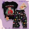 Bruce Springsteen Santa Came Down Chimney Christmas Pajamas Set JKxPMvT