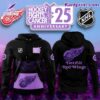 Detroit Red Wings X Hockey Fights Cancer 25th Anniversary Black Hoodie JqB8oN3