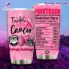 Georgia Bulldogs Breast Cancer Pinktober Nutrition Facts Tumbler