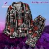 Linkin Park Chester Bennington Music Pattern Button Down Pajamas Set QRzZ2Cm