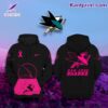 NHL San Jose Sharks 2024 October Breast Cancer Awareness Month Hoodie O3vgijT