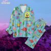 Spongebob Squarepants Cartoon Cute Button Pajamas Set