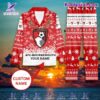 Bournemouth Ugly Christmas Personalized Button Down Pajamas Set pc2a4vZ