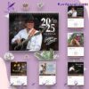 George Strait Printed Design 2025 Wall Hanging Calendar 4ADt1fg