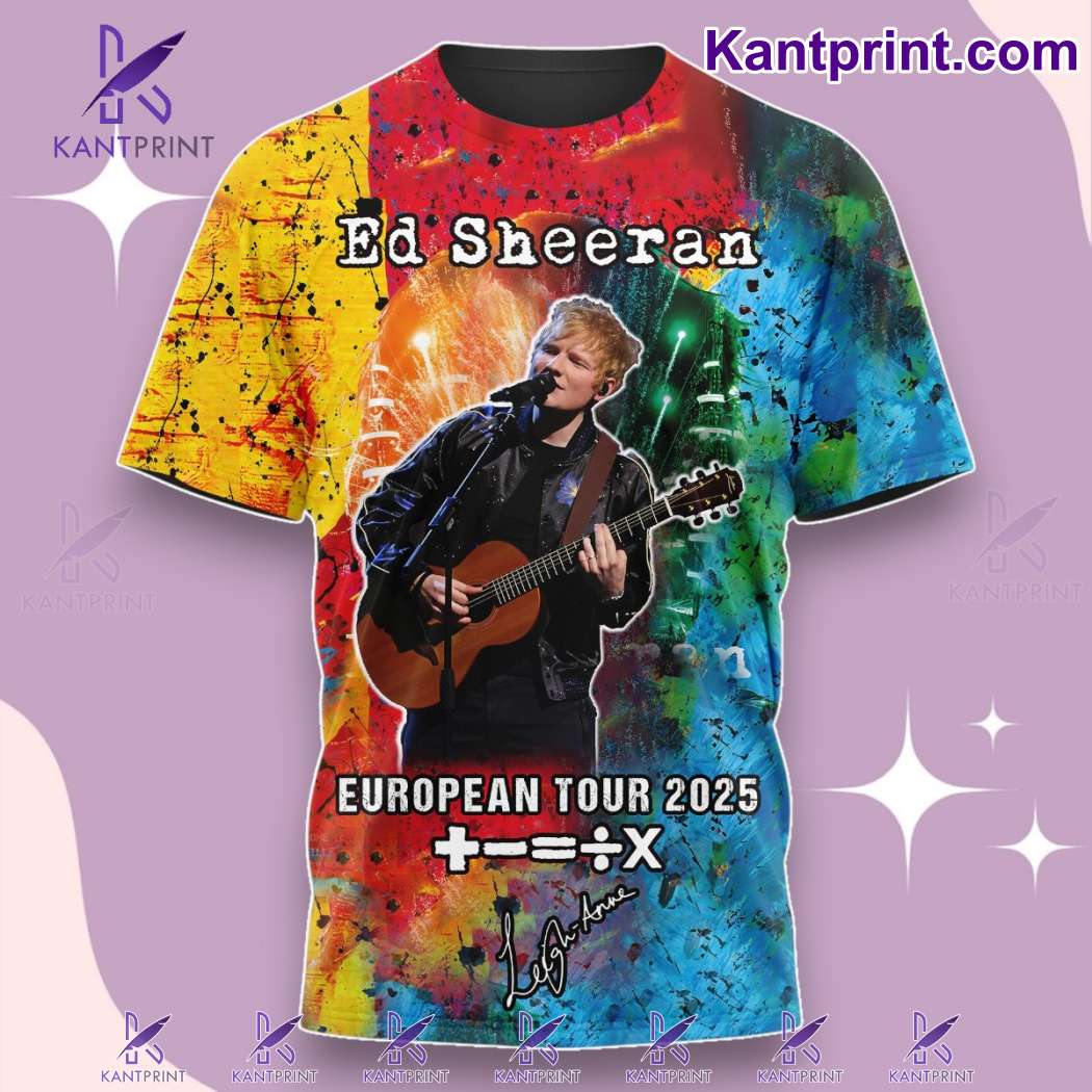 Ed Sheeran +-=÷x European Tour 2025 Shirt-a RnJPjNi
