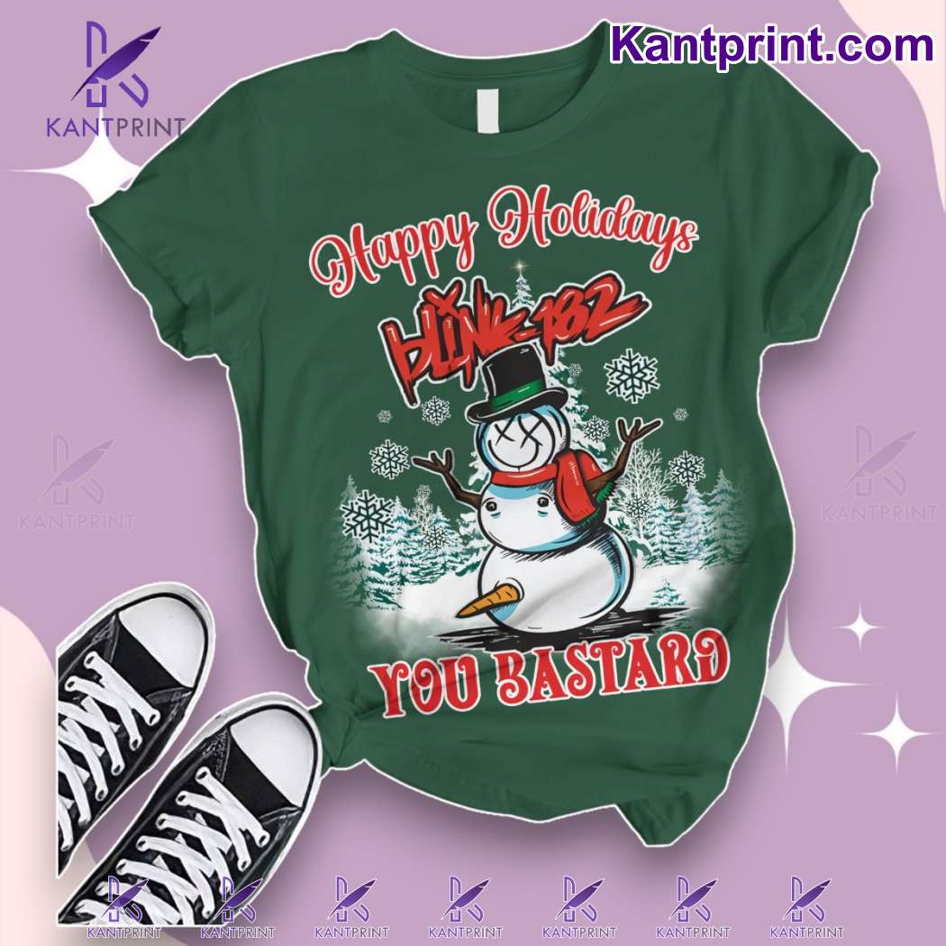 Happy Holidays Blink-182 You Bastard Pajamas Set-b vJ6ukTQ