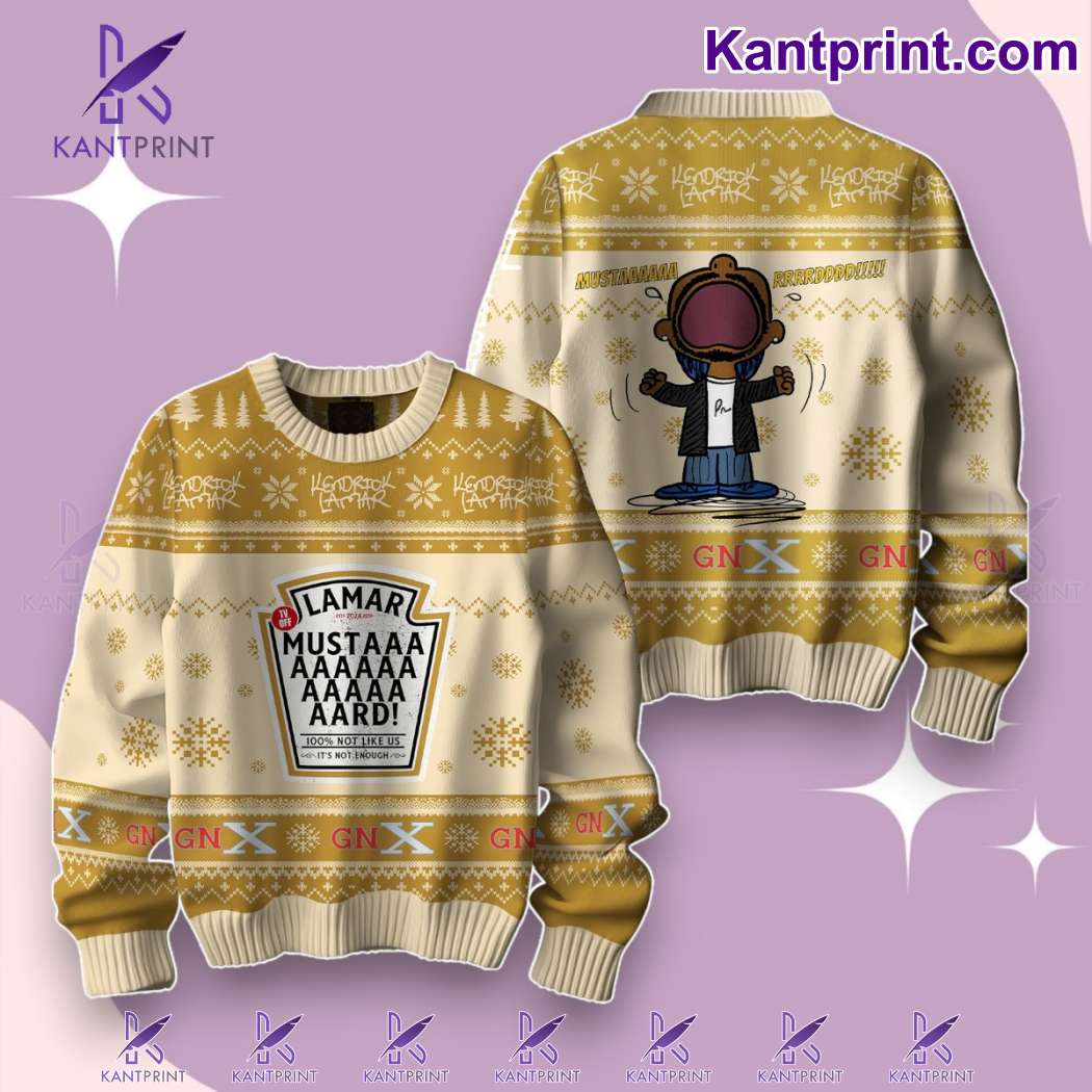 Kendrick Lamar Mustard Not Like Us Ugly Christmas Sweater QyXmxqi
