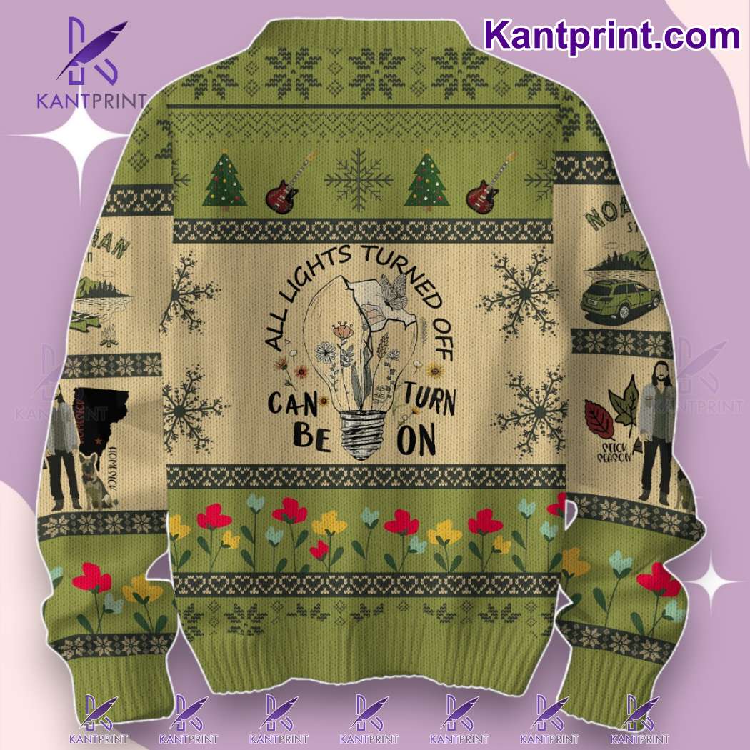 Noah Kahan Merry Christmas All Lights Turned Off Can Be Turn On Sweater-b uWP98Or