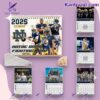 Notre Dame Fighting Irish Printed Design 2025 Wall Hanging Calendar 8VKYcL9