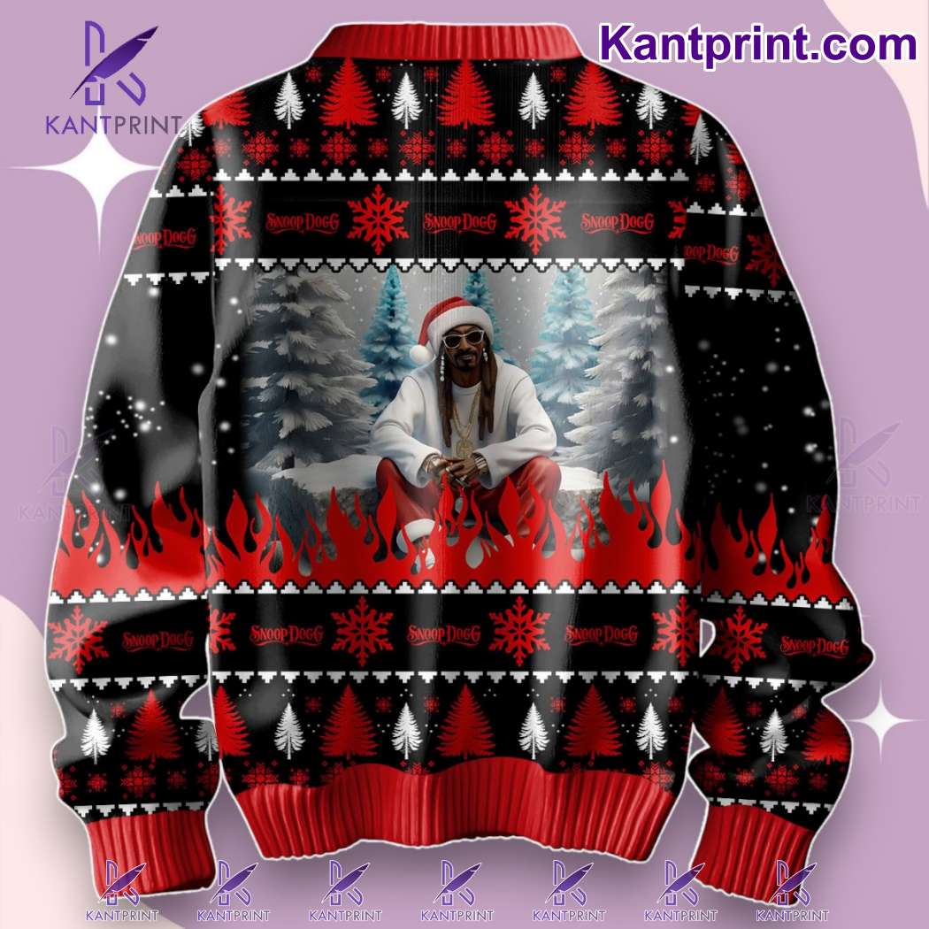 Snoop Dogg Twas The Nizzle Before Christmizzle Ugly Christmas Sweater-b jXL0HhN