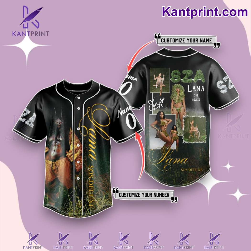 Sza Lana Sos Deluxe Personalized Baseball Jersey jnFCLSr