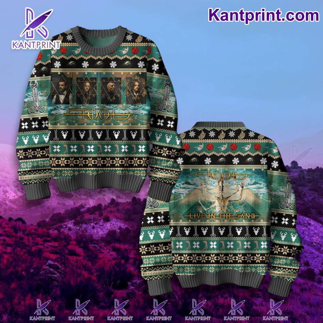 Tool Live In The Sand Christmas Jumper Sweater vHsSyOR