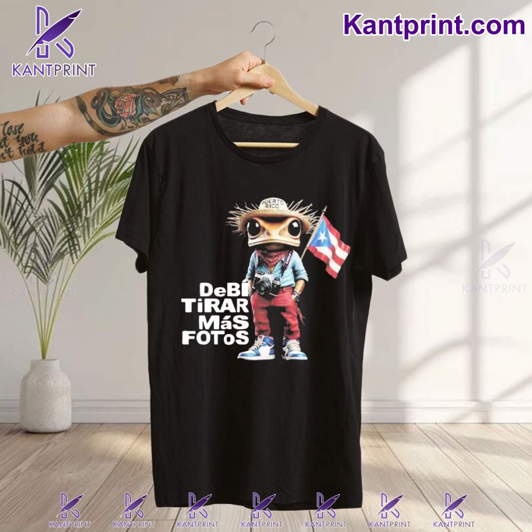 Bad Bunny Debí Tirar Más Fotos Puerto Rico Frog Rap Music 2025 T-shirt-b 2xF8Je7