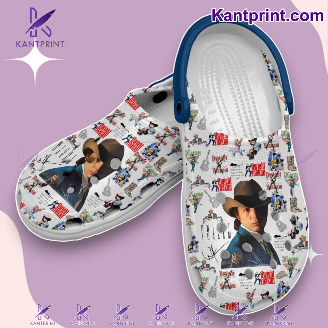 Dwight Yoakam Music Pattern Personalized Crocs-a t36FkmG