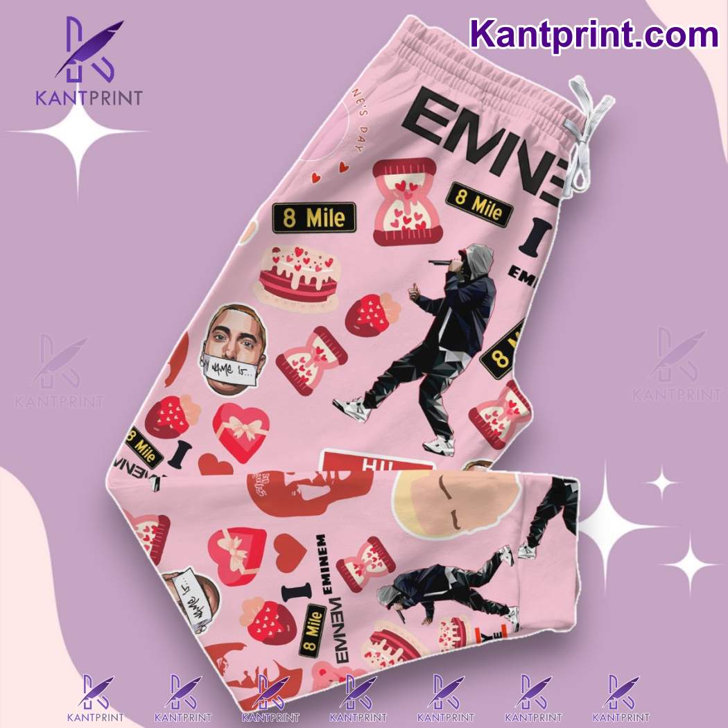 Eminem You Make My Palms Sweaty Knees Weak Arms Spaghetti Valentine Pajamas Set-a 9k5hRGn