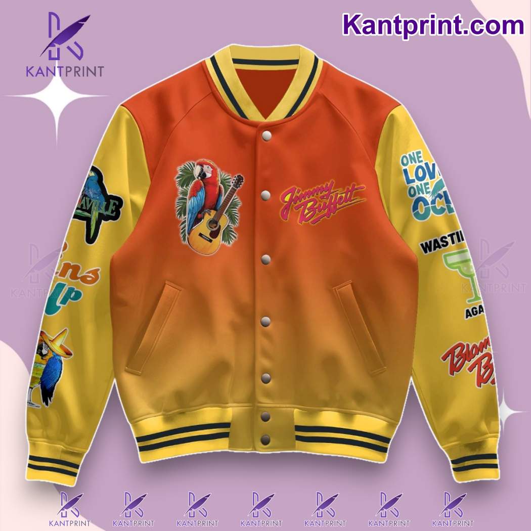 Jimmy Buffett Some Of It's Magic Some Of It's Tragic Baseball Jacket-b Rie15St