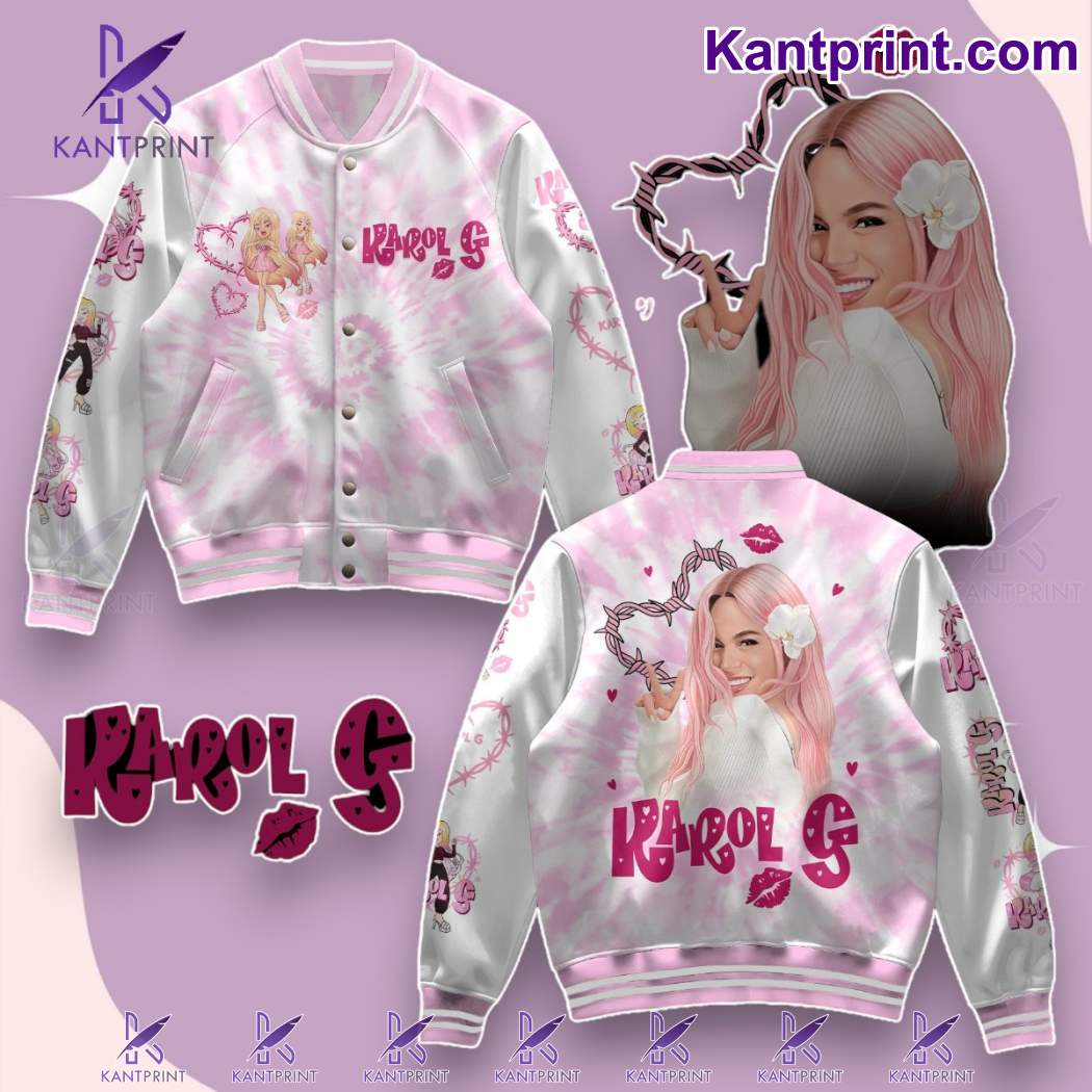 Karol G Bratz Tie Dye Baseball Jacket oxBydRr