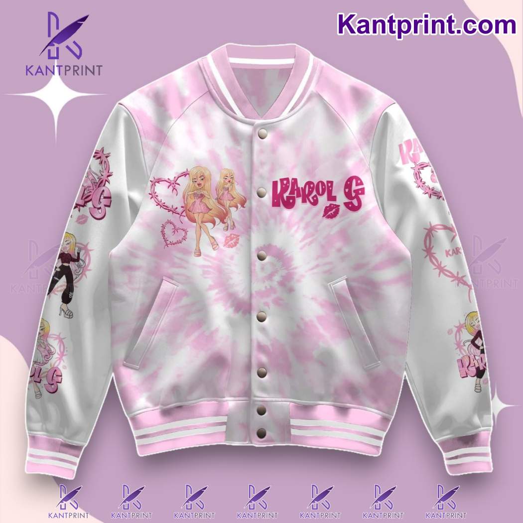 Karol G Bratz Tie Dye Baseball Jacket-b sI5NMij