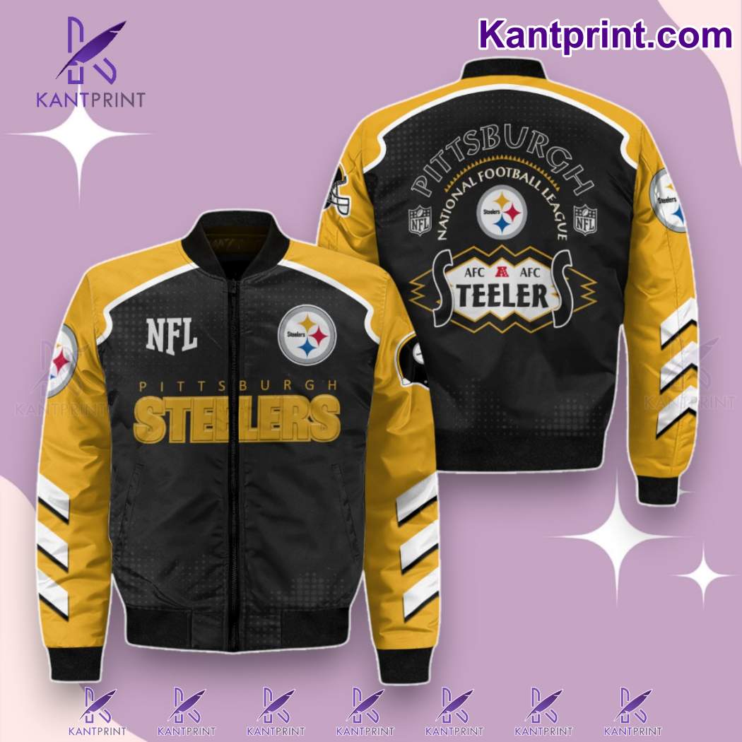 Pittsburgh Steelers National Football League AFC Bomber Jacket kHDPvJt