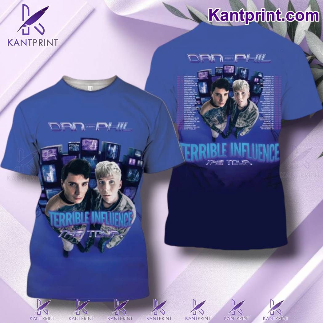 Dan and Phil The Terrible Influence Tour 2025 shirt JxTaKNj