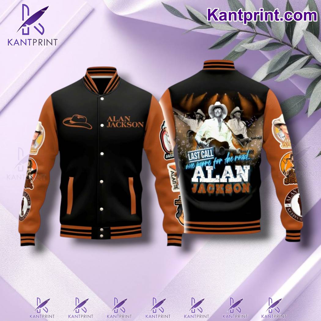 Alan Jackson Last Call One More For The Road Baseball Jacket pzY2Ik8