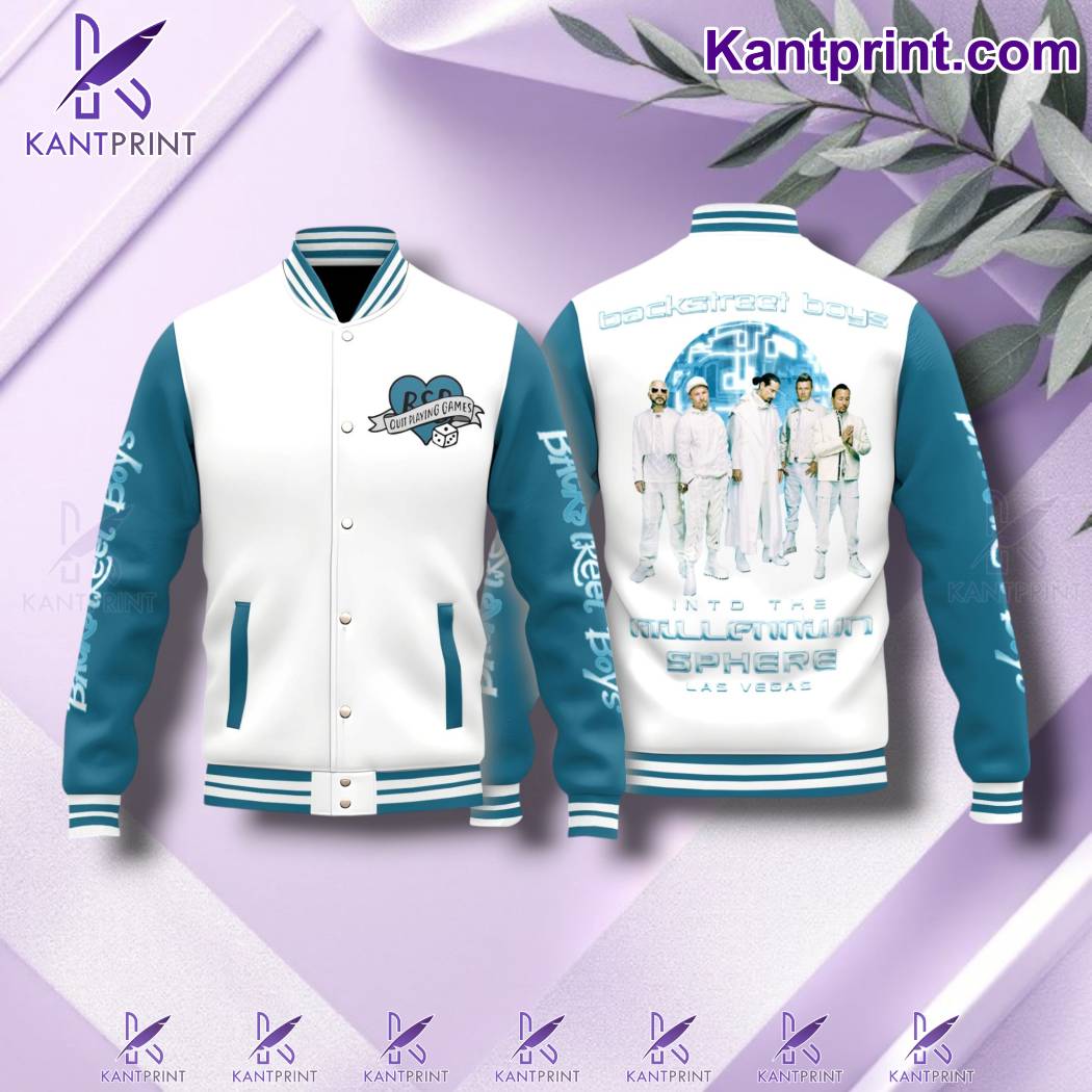 Backstreet Boys Into The Millennium Sphere Las Vegas Baseball Jacket UDGbHmk