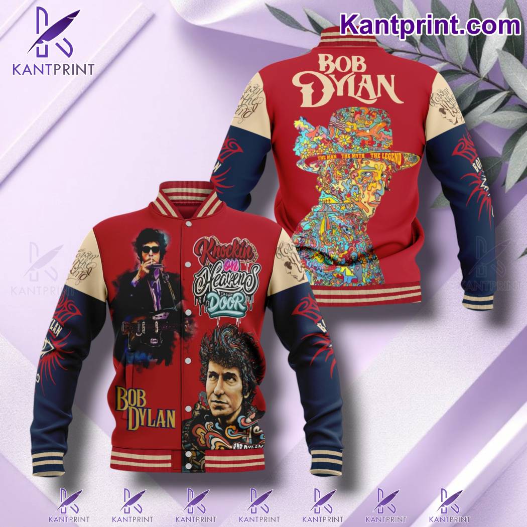 Bob Dylan The Man The Myth The Legend Baseball Jacket N5Fx9uY