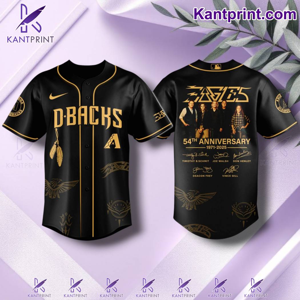 Arizona Diamondbacks x Eagles Band 54th Anniversary 1971-2025 Baseball Jersey mU5os0x