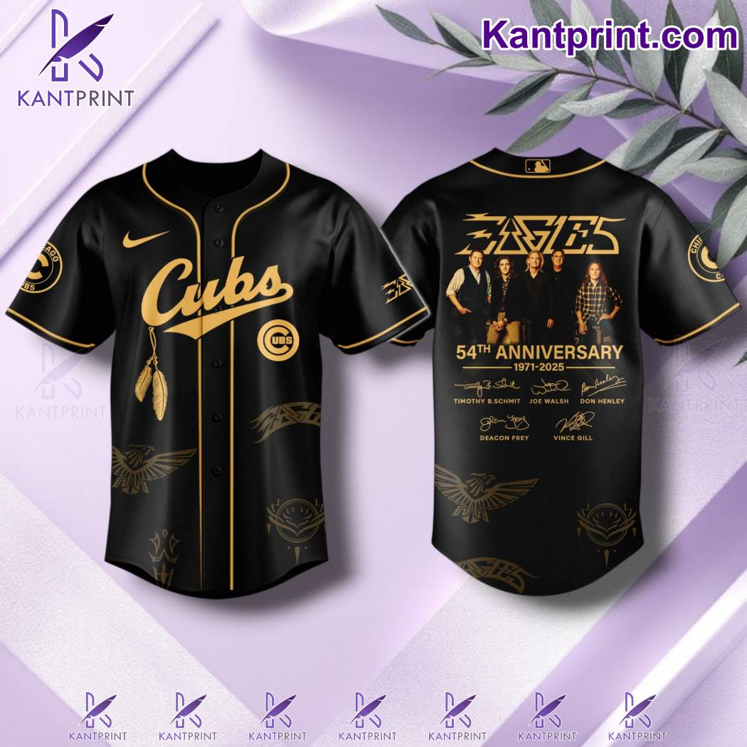 Chicago Cubs x Eagles Band 54th Anniversary 1971-2025 Baseball Jersey 3wLmAB0