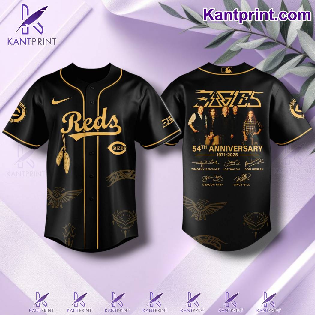 Cincinnati Reds x Eagles Band 54th Anniversary 1971-2025 Baseball Jersey uIWAVkO