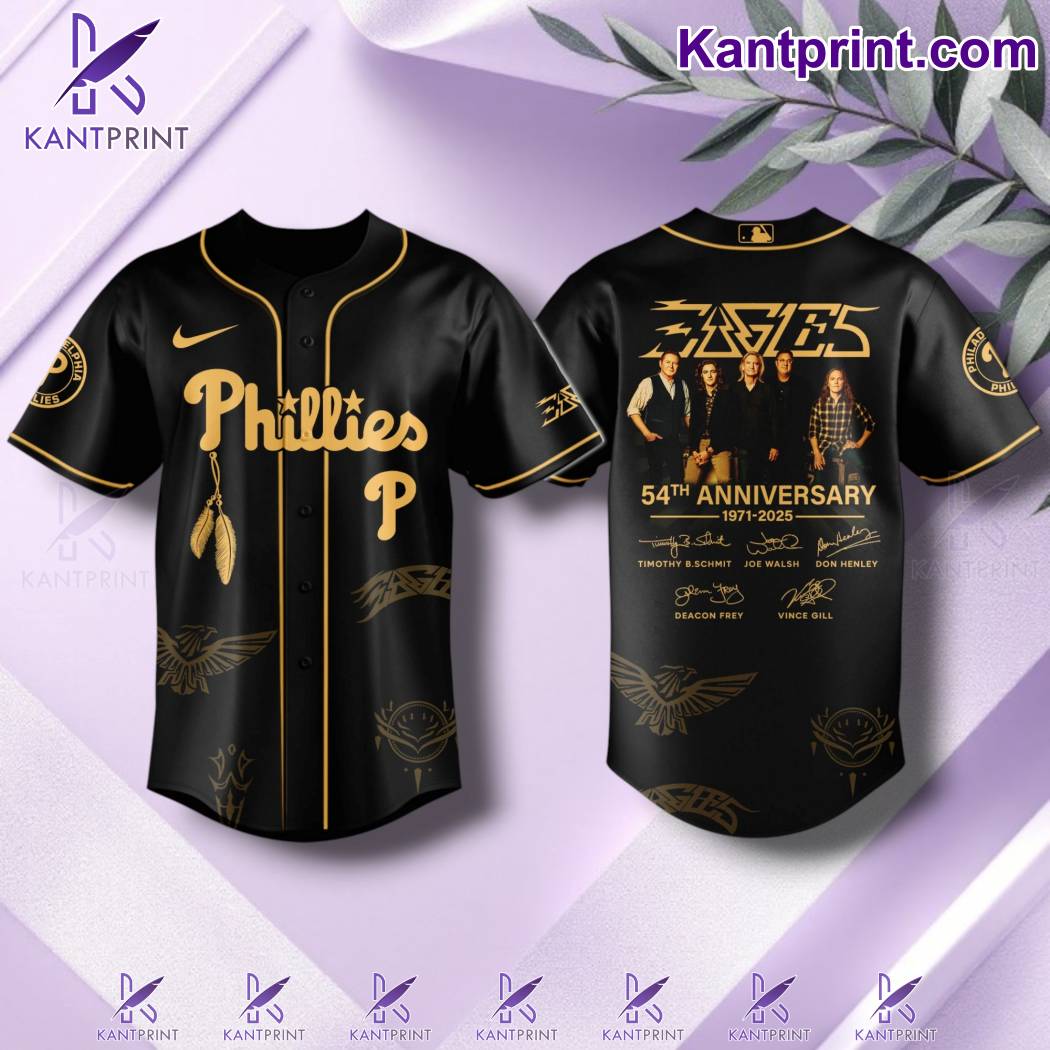 Philadelphia Phillies x Eagles Band 54th Anniversary 1971-2025 Baseball Jersey 2NdWMgG