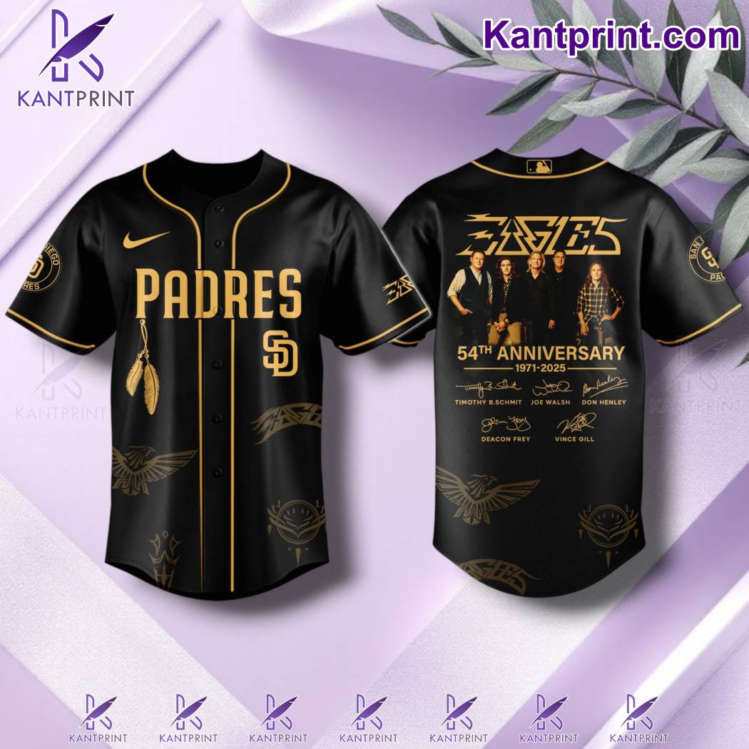San Diego Padres x Eagles Band 54th Anniversary 1971-2025 Baseball Jersey UQYHAhK