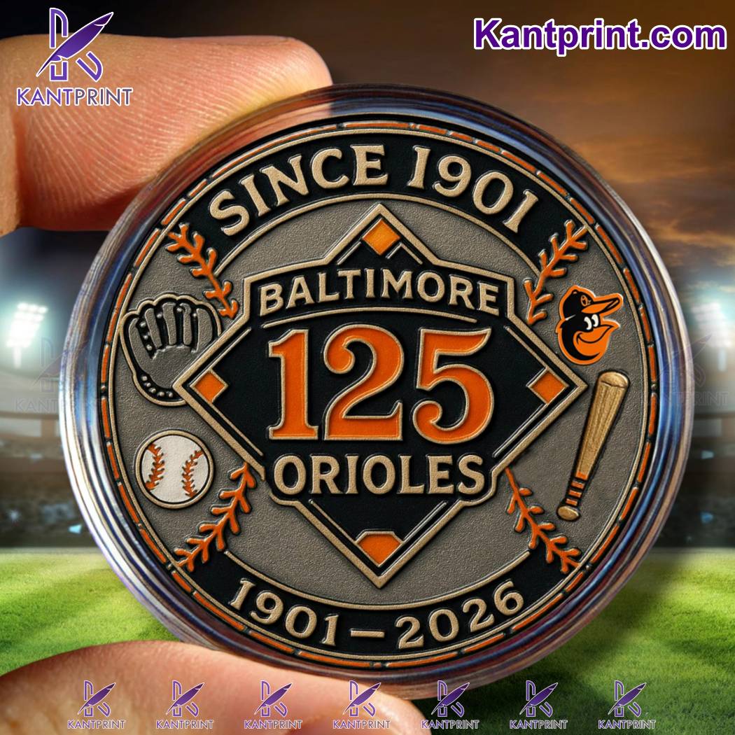 Baltimore Orioles 125th Anniversary 1901-2026 Commemorative Coin-a eqIoGWV