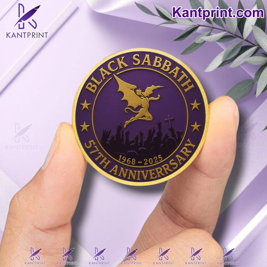Black Sabbath 57th Anniversary 1968-2025 Commemorative Coin v39j1QZ