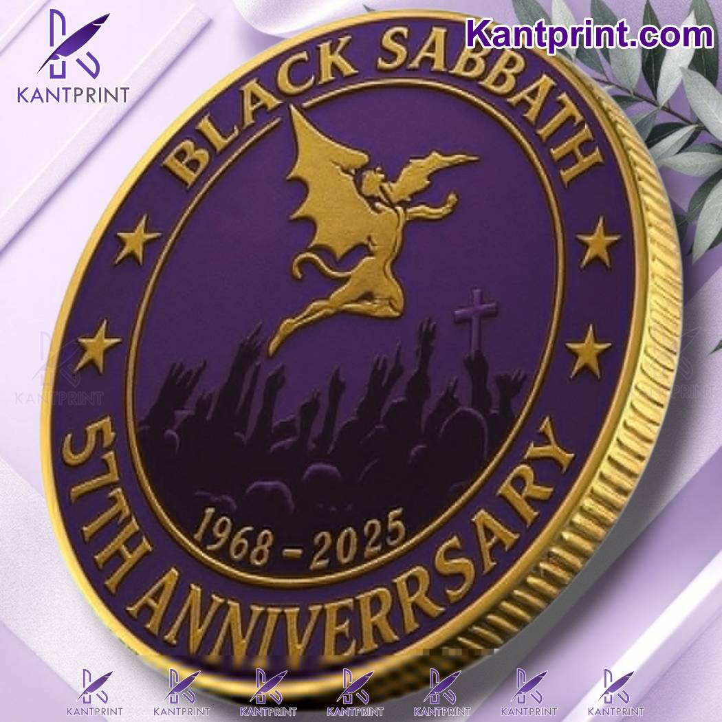 Black Sabbath 57th Anniversary 1968-2025 Commemorative Coin-b RPKpyZs