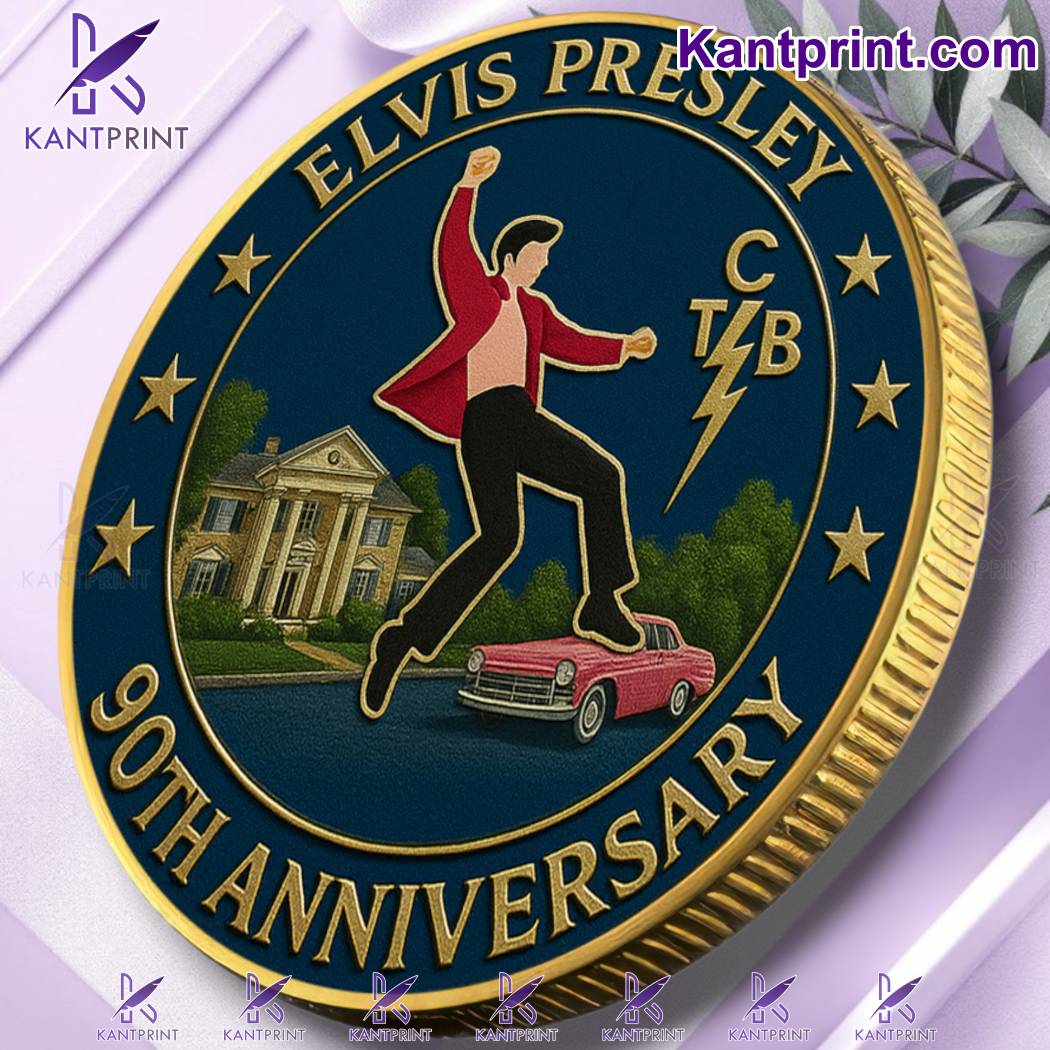 Elvis Presley 90th Anniversary 1935-2025 Commemorative Coin-a azlvCX1